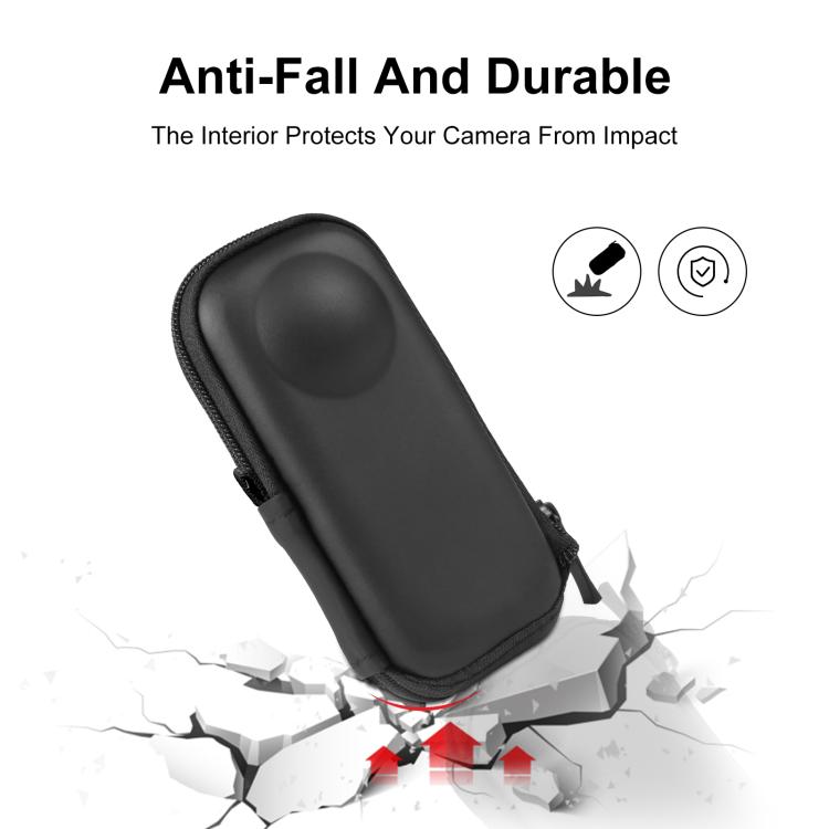 For Insta360 X4 / X5 PULUZ Camera Portable Case Box Storage Bag (Black)