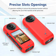 For Insta360 X4 PULUZ Full Body Dust-proof Silicone Protective Case (Red)