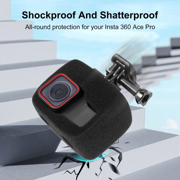 For Insta360 Ace Pro / Ace PULUZ High Density Foam Windshield (Black)