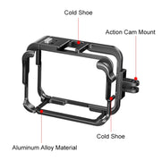 For Insta360 Ace Pro PULUZ Metal Protective Cage Adapter Frame (Black)