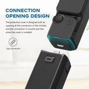 For DJI OSMO Pocket 3 PULUZ  2 in 1 Silicone Cover Case Set with Strap (Black)