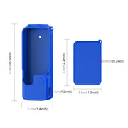 For DJI OSMO Pocket 3 PULUZ  2 in 1 Silicone Cover Case Set with Strap (Blue)