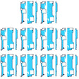 For Samsung Galaxy Z Fold2 5G SM-F916B 10pcs Main LCD Screen Front Housing Adhesive - free shipping - PMc TechLife - Order now!