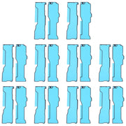 For Samsung Galaxy Z Fold6 SM-F956B 10pcs Main LCD Screen Front Housing Adhesive