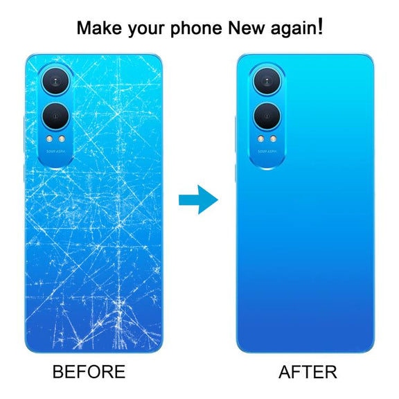 For OnePlus Nord CE4 Lite Plastic Back Cover with Camera Lens Cover(Silver)