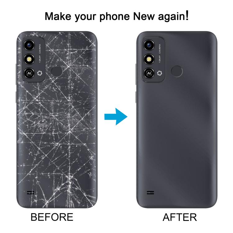 For ZTE Blade A53 Plastic Battery Back Cover(Black)