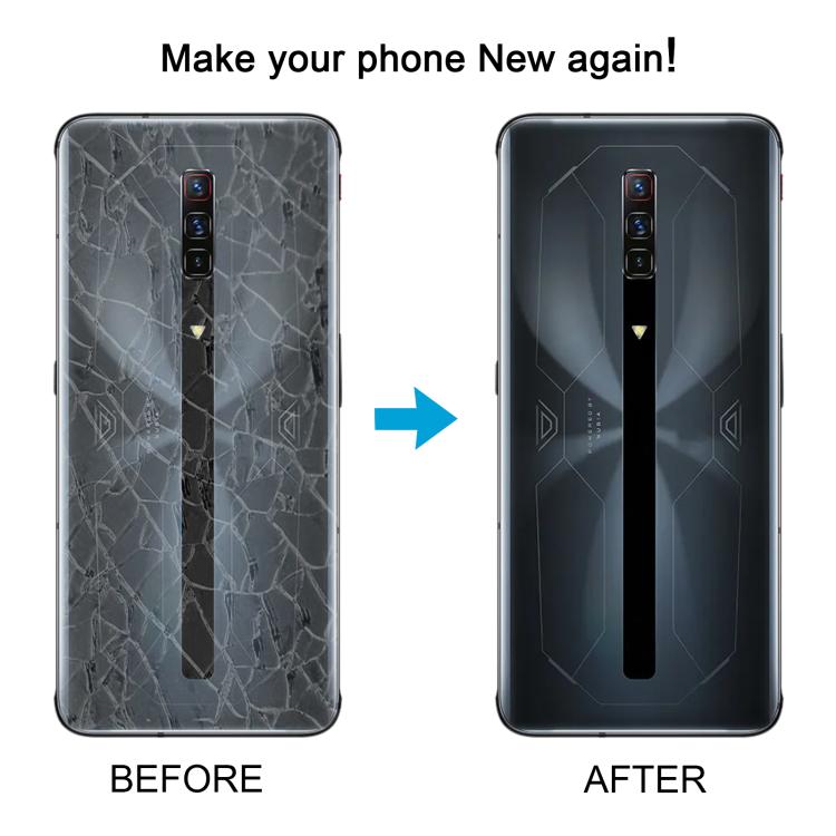 For ZTE nubia RedMagic 6S Pro Glass Battery Back Cover(Transparent)
