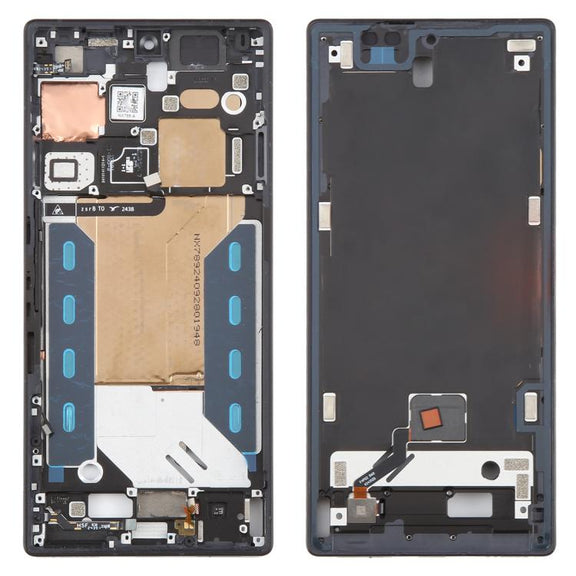 For ZTE nubia RedMagic 10 Pro+ Middle Frame Bezel Plate with In-Display Fingerprint Sensor Flex Cable (Black)