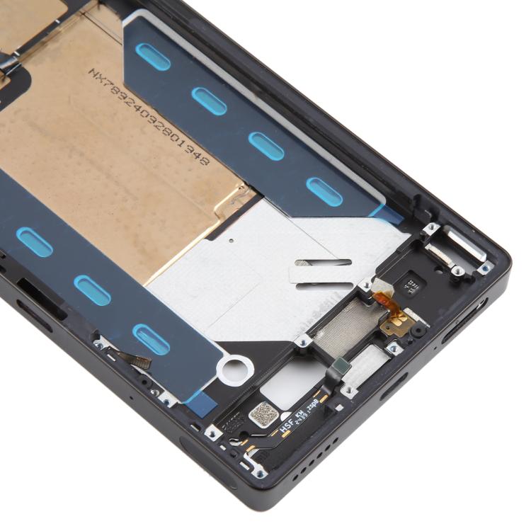 For ZTE nubia RedMagic 10S Pro NX789J Middle Frame Bezel Plate with In-Display Fingerprint Sensor Flex Cable (Black)