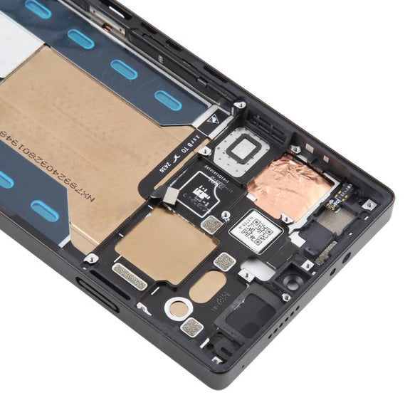 For ZTE nubia RedMagic 10S Pro+ Middle Frame Bezel Plate with In-Display Fingerprint Sensor Flex Cable (Black)