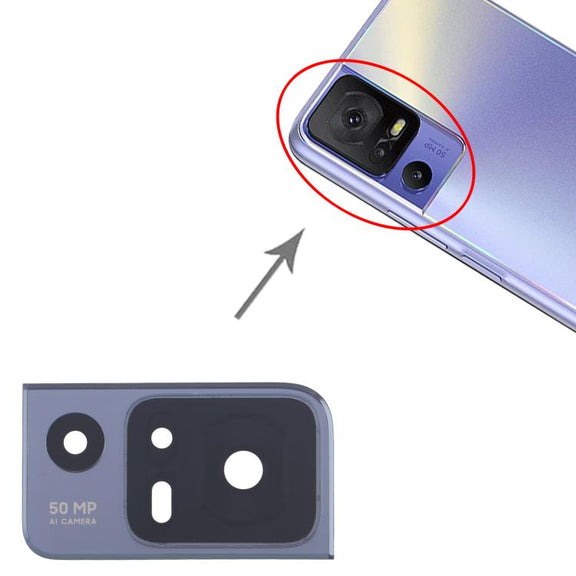 For TCL 40 SE T610K OEM Back Camera Lens (Black)