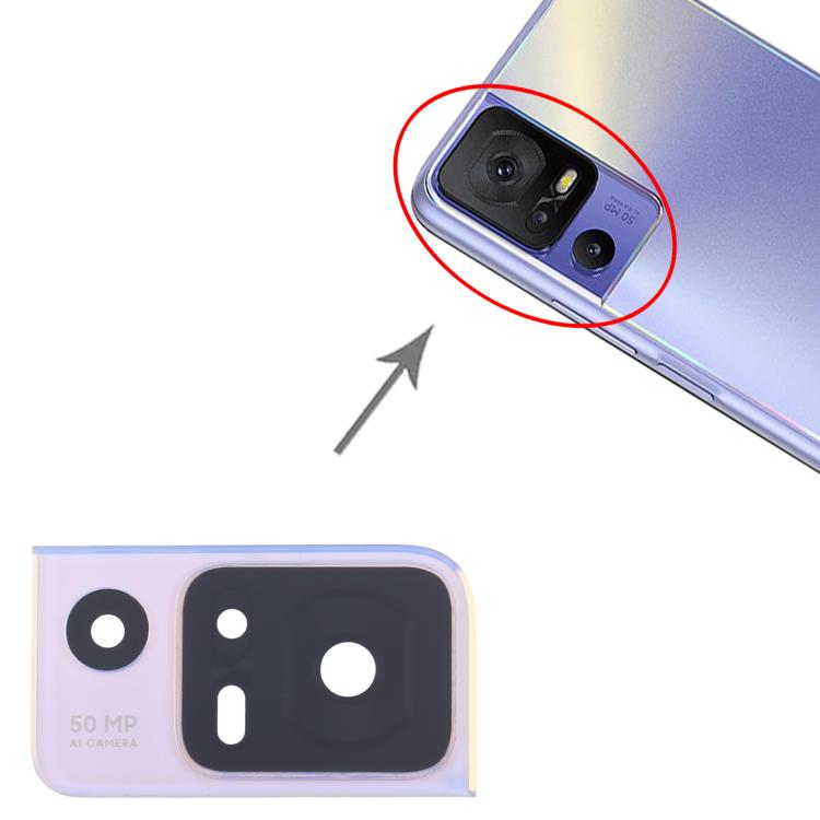 For TCL 40 SE T610K OEM Back Camera Lens (Purple)