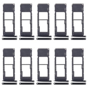 For Motorola Moto G7 Plus 10pcs Original SIM + Micro SD Card Tray (Black)