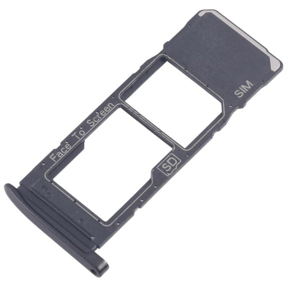 For Motorola Moto G7 Plus 10pcs Original SIM + Micro SD Card Tray (Black)