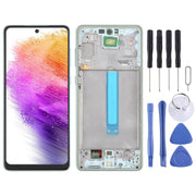 For Samsung Galaxy A73 5G SM-A736B OLED LCD Screen Digitizer Full Assembly with Frame(Green)