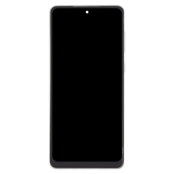 For Samsung Galaxy A73 5G SM-A736B OLED LCD Screen Digitizer Full Assembly with Frame (Silver)