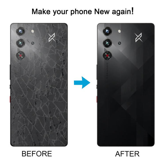 For ZTE Nubia RedMagic 10 Pro / 10 Pro+ NX789J Back Cover with Flash Shield(Black)