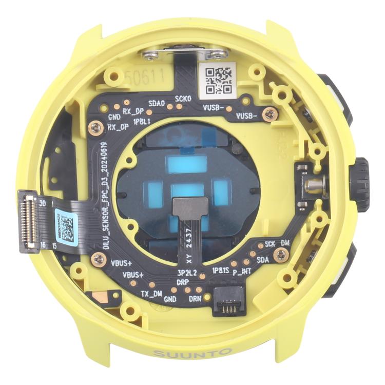 For Suunto Run Lime Original Back Cover Full Assembly (Yellow)