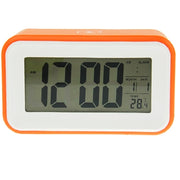 Multi Function Large Screen Alarm Clock with Calendar & LCD Light & Snooze Touch (Orange)