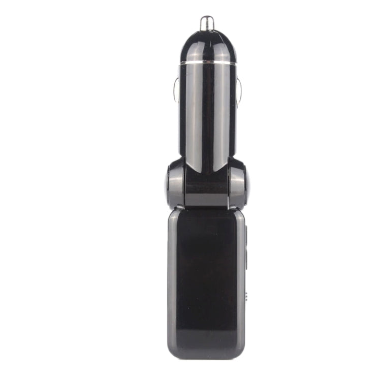 BC-06 Bluetooth Car Kit FM Transmitter Car MP3 Player with LED Display 2 USB Charger & Handsfree Function(Black)
