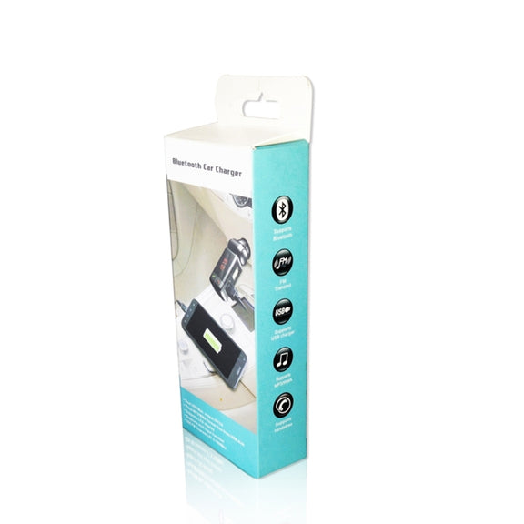BC-06 Bluetooth Car Kit FM Transmitter Car MP3 Player with LED Display 2 USB Charger & Handsfree Function(Black)