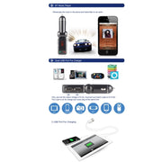 BC-06 Bluetooth Car Kit FM Transmitter Car MP3 Player with LED Display 2 USB Charger & Handsfree Function(Black)