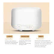 Ultrasonic Aroma Diffuser with Colorful LED Lights (US Plug)(White)