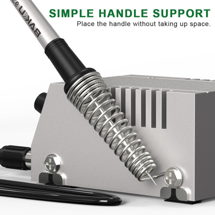 BAKU BK-938 Powerful Mini Anti-static Soldering Station Welder Machine, EU Plug (Silver)