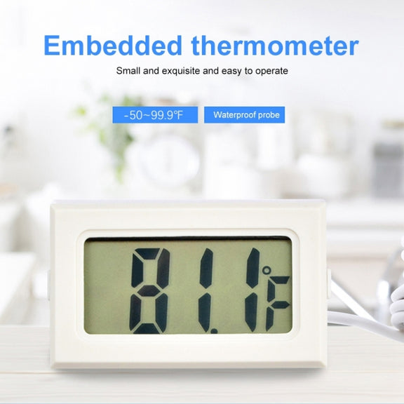 Mini LCD Indoor Digital Thermometer (Fahrenheit Display), Black(Black)