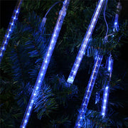 30cm 8 Light Bars Meteor Shower Lamp, 17 LED Light-emitting Lights Stick for Christmas(Blue Light)