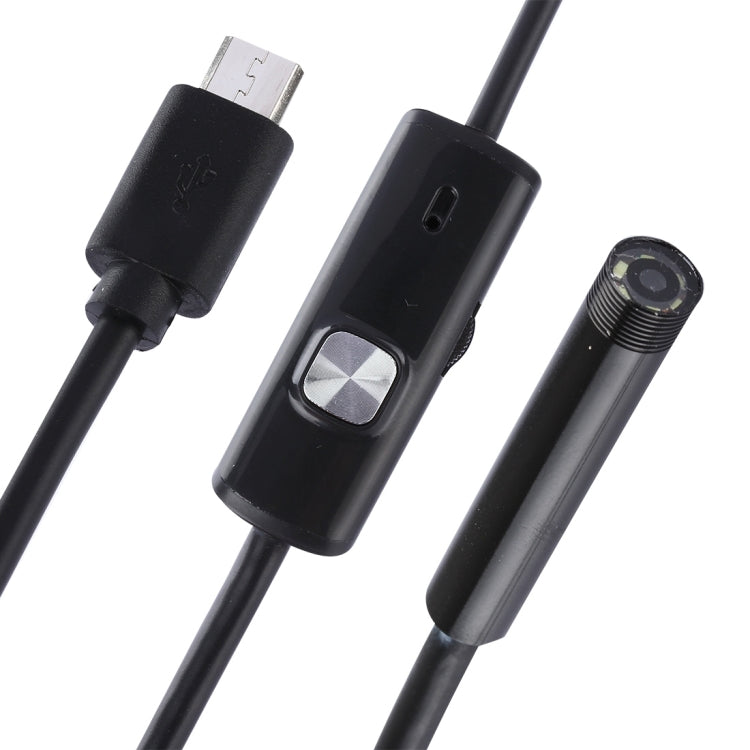 Micro USB Endoscope Snake Tube Inspection Camera with 6 LED for OTG Android Phone, Lens Diameter: 7mm, Length: 5m Hard Cable