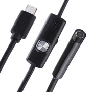 Micro USB Endoscope Snake Tube Inspection Camera with 6 LED for OTG Android Phone, Lens Diameter: 7mm, Length: 5m Hard Cable