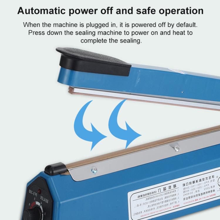 FS-300 300mm Heat Sealing Hand Impulse Poly Sealer Closer Machine (US Plug)