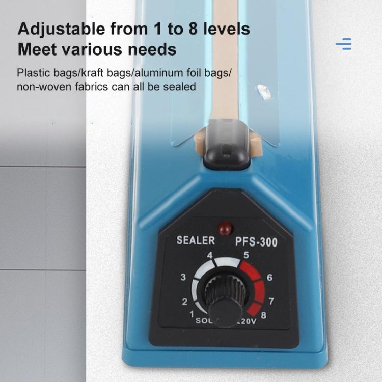 FS-300 300mm Heat Sealing Hand Impulse Poly Sealer Closer Machine (US Plug)