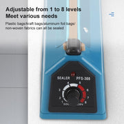 FS-300 300mm Heat Sealing Hand Impulse Poly Sealer Closer Machine (US Plug)