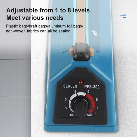 FS-300 300mm Heat Sealing Hand Impulse Poly Sealer Closer Machine (US Plug)