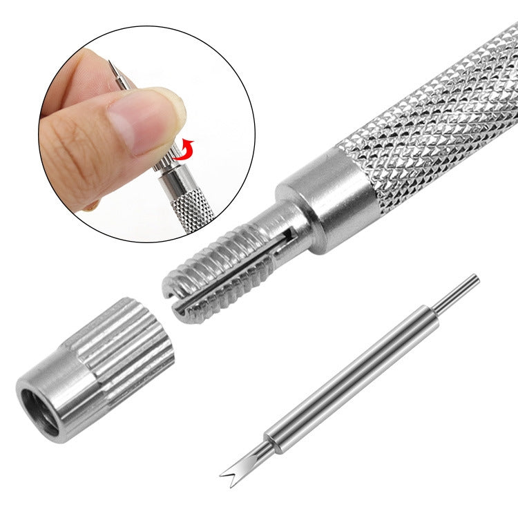 Handy Tool spring Bar Remover + Pin Remover for Replace Band Wrist(Silver)