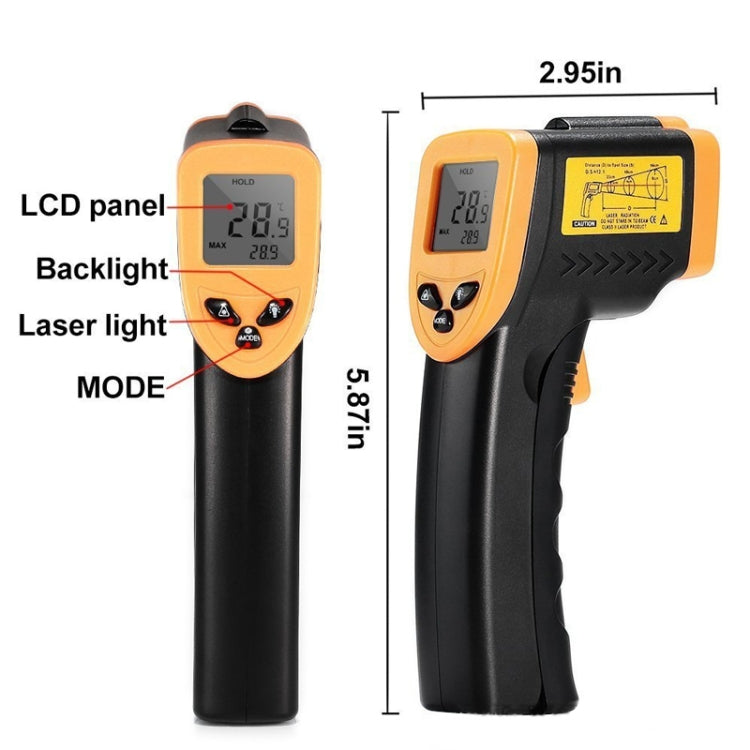 Infrared Thermometer, Temperature Range: -50