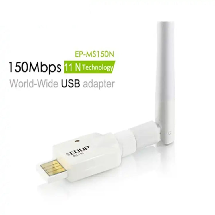 Mini High Power 802.11N 150M Wireless USB Adapter Card(White)