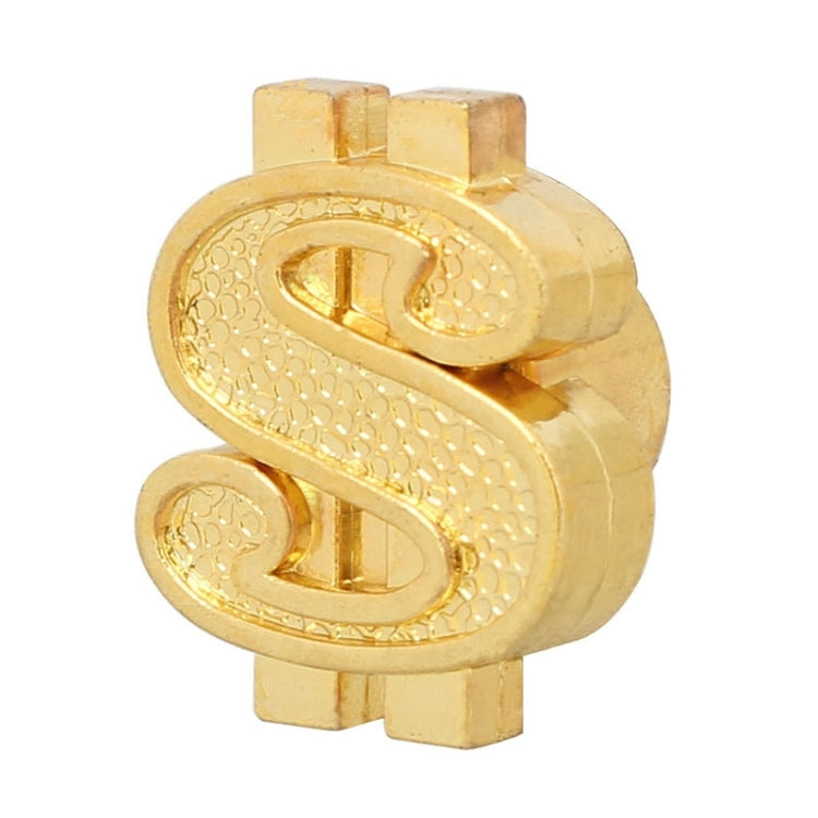 Universal 8mm Dollar Style Plastic Car Tire Valve Caps, Pack of 4(Gold)