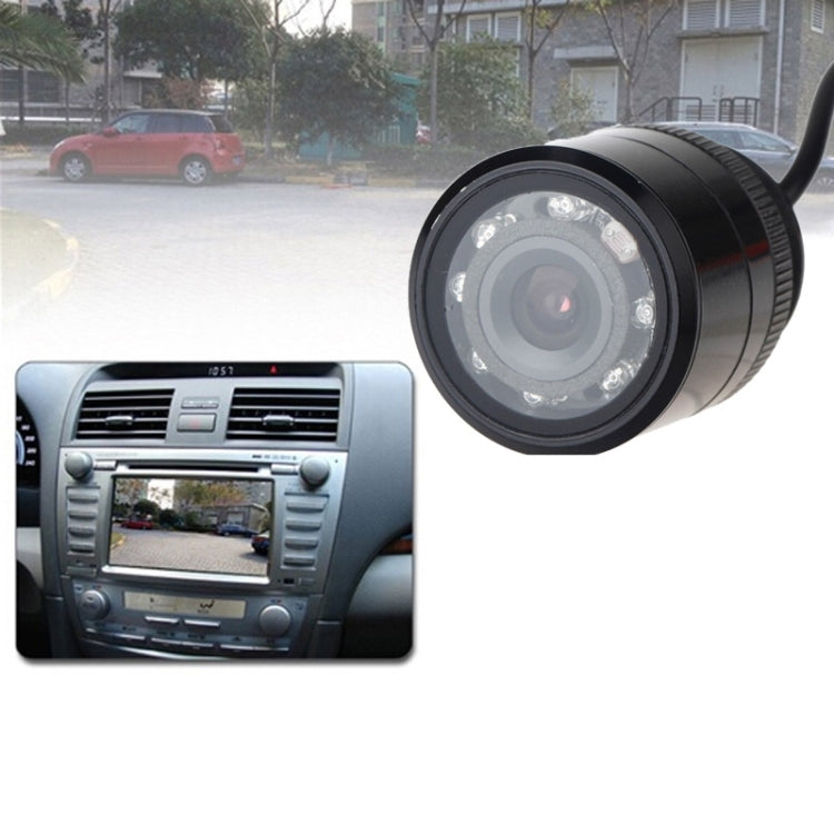 E325 LED Sensor Car Rear View Camera, Support Color Lens / 120 Degree Viewable / Water-resistant & Night Sensor Function, Diameter: 28mm(Black)