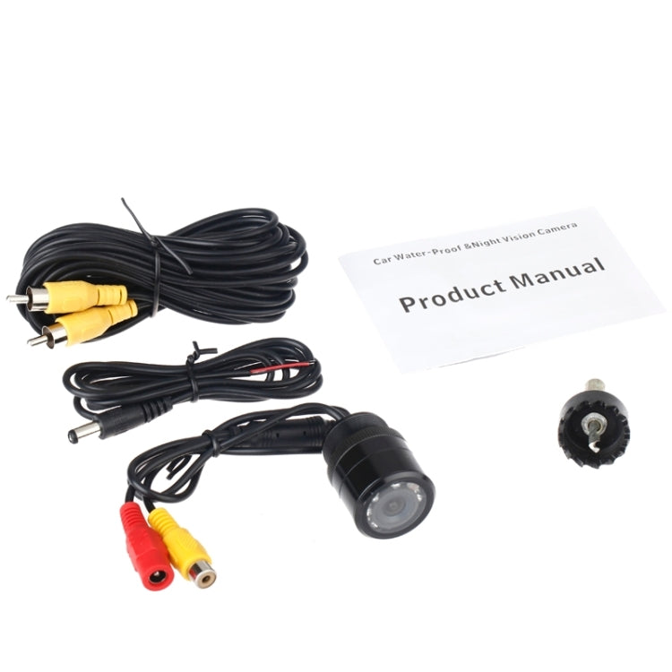 E325 LED Sensor Car Rear View Camera, Support Color Lens / 120 Degree Viewable / Water-resistant & Night Sensor Function, Diameter: 28mm(Black)