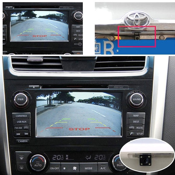 E325 LED Sensor Car Rear View Camera, Support Color Lens / 120 Degree Viewable / Water-resistant & Night Sensor Function, Diameter: 28mm(Black)