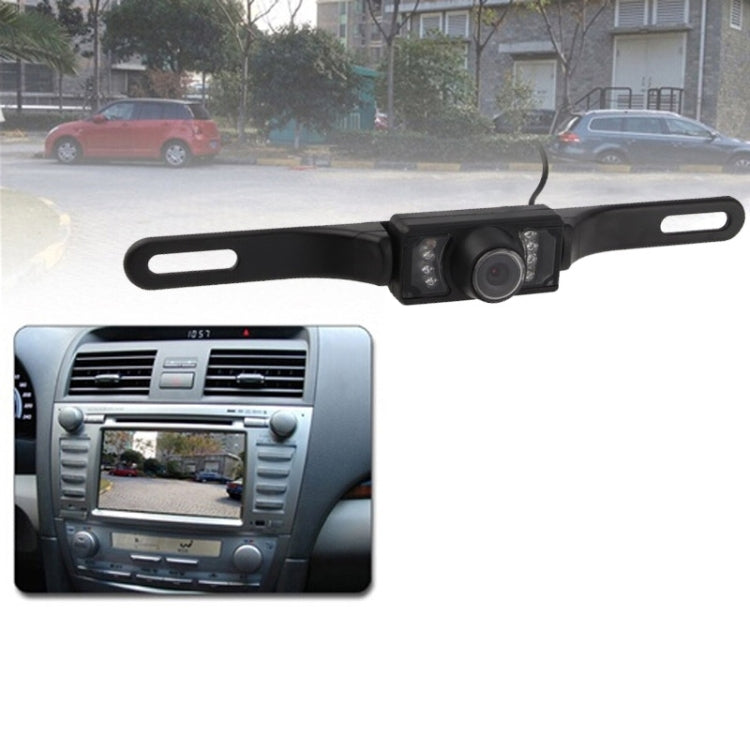 LED Sensor Car Rear View Camera, Support Color Lens / 135 Degree Viewable / Water-resistant & Night Sensor Function (E300)(Black)