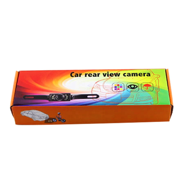 LED Sensor Car Rear View Camera, Support Color Lens / 135 Degree Viewable / Water-resistant & Night Sensor Function (E300)(Black)