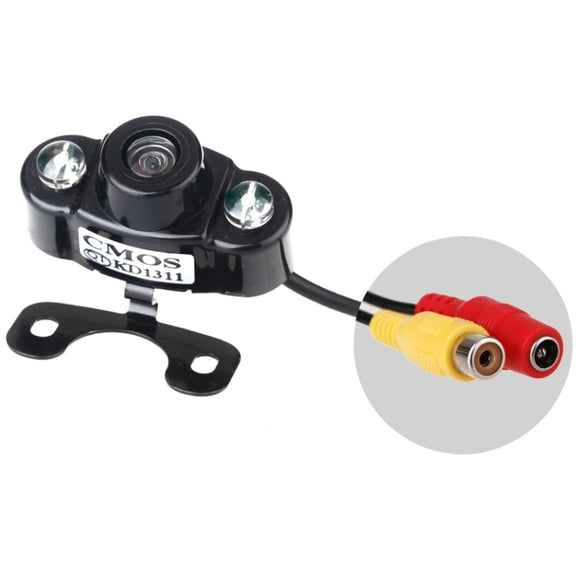 E400 Water-resistant 2 LED Color CMOS/CCD Auto Car Rear View Camera for Security Backup Parking