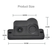 2 in 1 Mini 160 Degrees View Angle Car Rear View Reverse Backup Car Camera with Parking(Black)