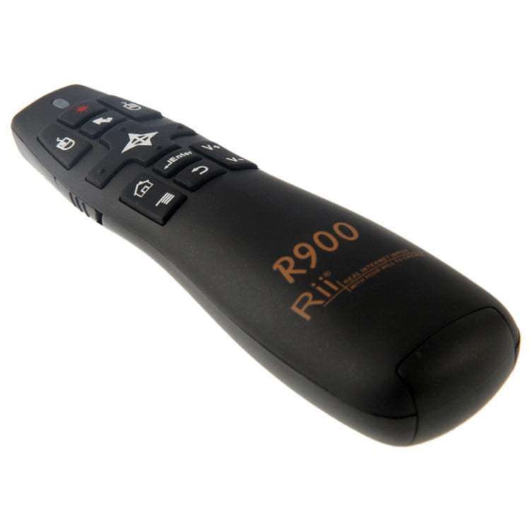 2.4G Wireless Presenter Laser Pointer Fly Mouse Rii Professional Air Mouse R900 for HTPC / Android TV BOX / PS3 / XBOX360 / Tablet PC (K14 R900)(Black)