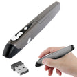 2.4GHz 500 / 1000DPI  Wireless Pen Mouse with USB Mini Receiver, Transmission Distance: 10m(Grey) - Wireless Mice by PMC TechLife | Online Shopping South Africa | PMC TechLife | Buy Now Pay Later Mobicred