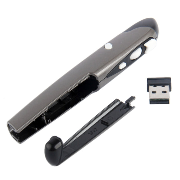 2.4GHz 500 / 1000DPI  Wireless Pen Mouse with USB Mini Receiver, Transmission Distance: 10m(Grey)